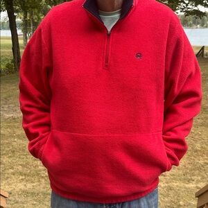Nautica fleece quarter zip pullover XL